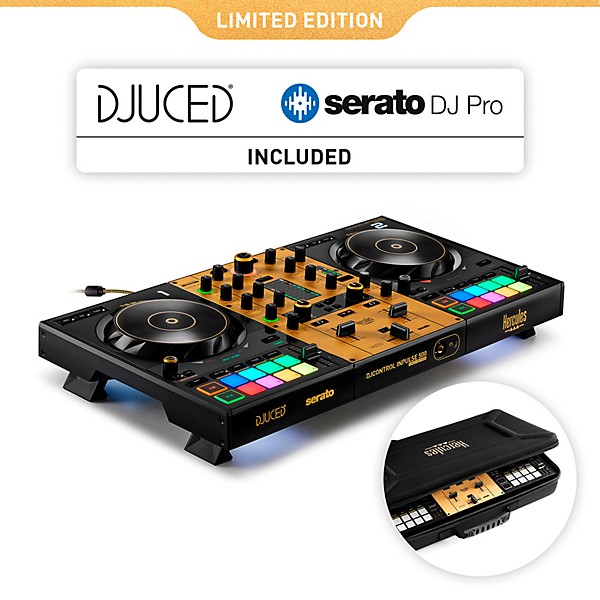 Hercules DJ DJControl Inpulse 500 2-channel DJ Controller in Limited-Edition Gold
