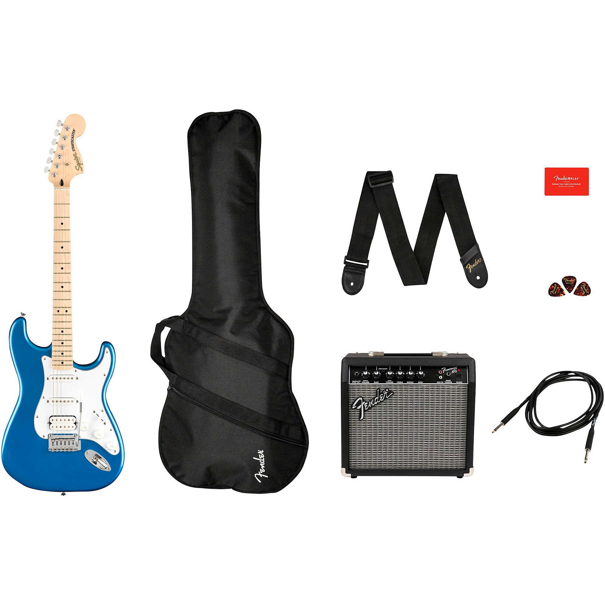 Squier Affinity Series Stratocaster HSS Electric Guitar Pack With