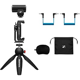 Sennheiser MKE 200 MOBILE KIT - Includes MKE 200 Directional On-Camera Microphone, Manfrotto PIXI Mini Tripod and Sennheis...