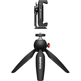 Sennheiser Mobile Kit With Manfrotto PIXI Mini Tripod and Sennheiser Smartphone Clamp