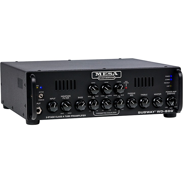 Mesa Boogie Subway WD-800 Lightweight Hybrid Bass Head Black