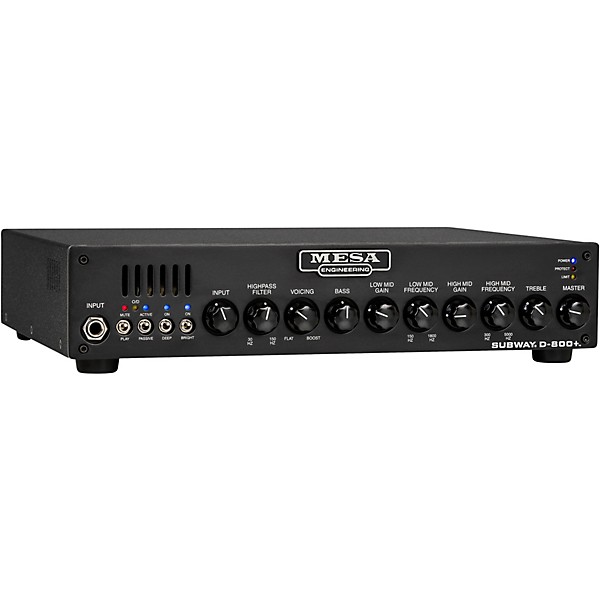 MESA/Boogie Subway D-800+ Lightweight Solid State Bass Head Black