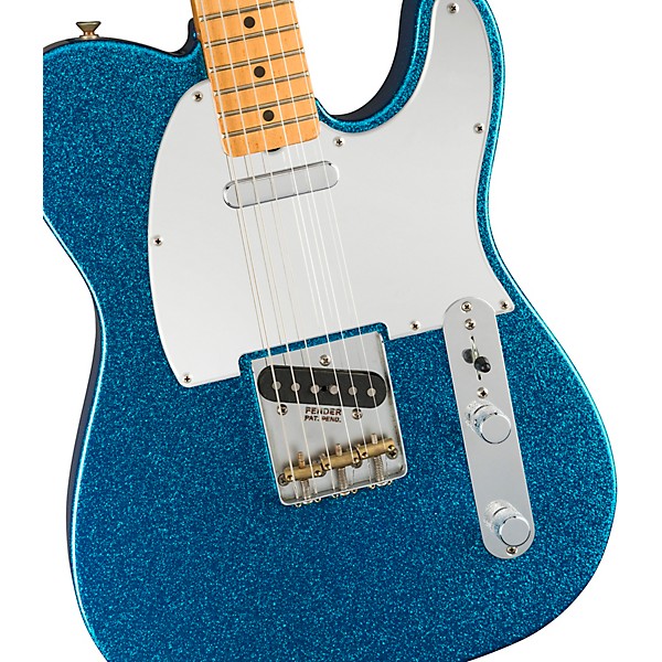 Fender J Mascis Telecaster Maple Fingerboard Electric Guitar Sparkle Blue
