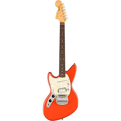 Fender Kurt Cobain Jag-Stang Rosewood Fingerboard Left-Handed Electric Guitar Fiesta Red for sale