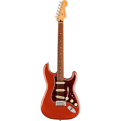 Fender Player Plus Stratocaster Pau Ferro Fingerboard Electric Guitar Aged Candy Apple Red for sale