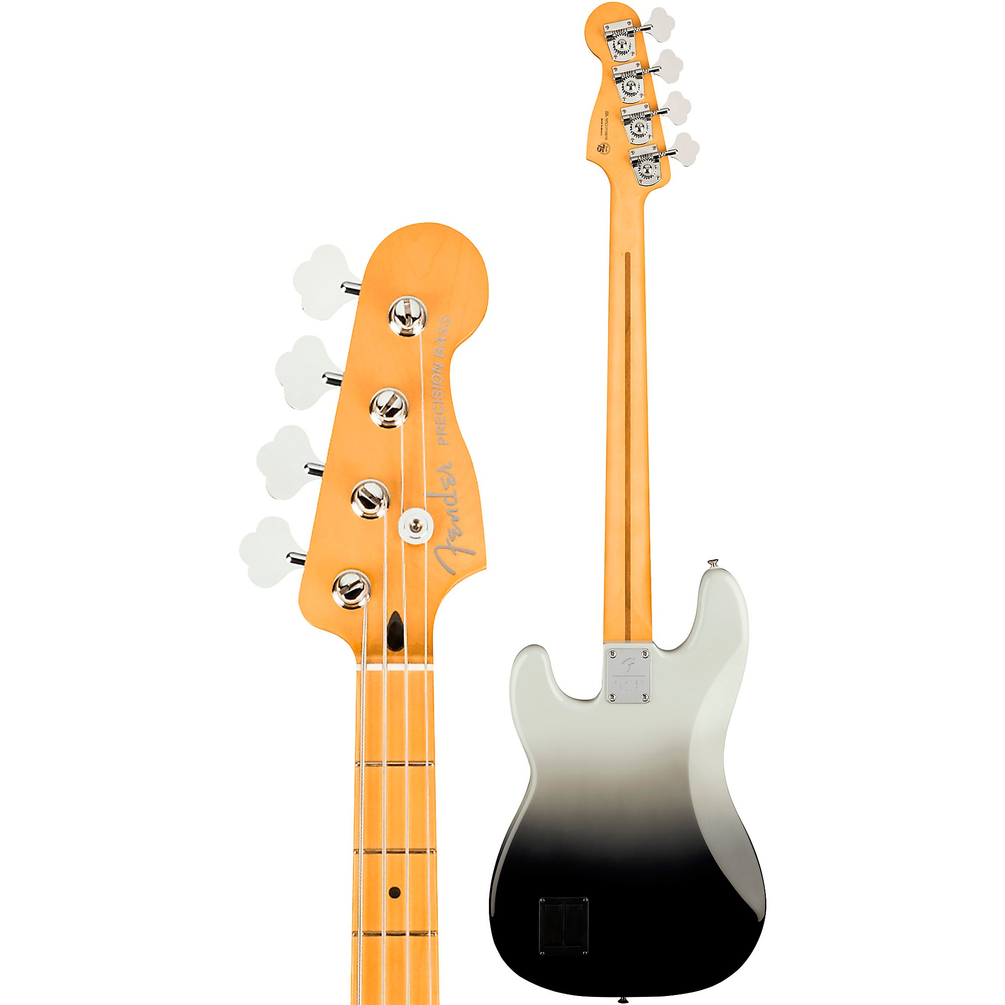 ベース Fender Mexico Player Plus Precision Bass Fender Player Plus Precision, Silver Smoke / Maple