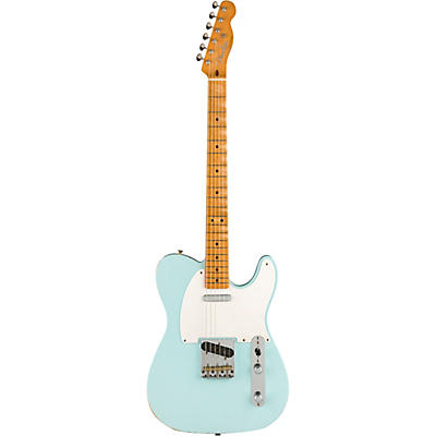 Fender Vintera Limited-Edition '50S Telecaster Road Worn Maple Fingerboard Electric Guitar Sonic Blue for sale