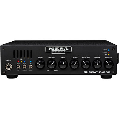 Mesa/Boogie Subway D-800 Lightweight Solid-State Bass Amp Head Black for sale