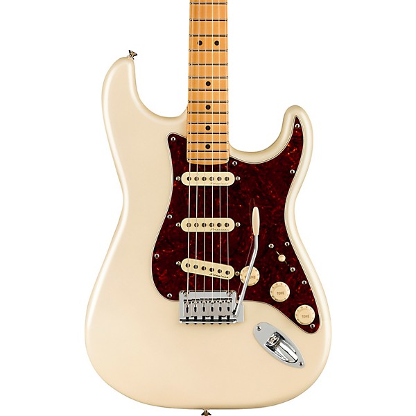 Fender Player Plus Stratocaster Maple Fingerboard Electric Guitar Olympic Pearl