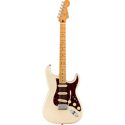 Fender Player Plus Stratocaster Maple Fingerboard Electric Guitar Olympic Pearl for sale