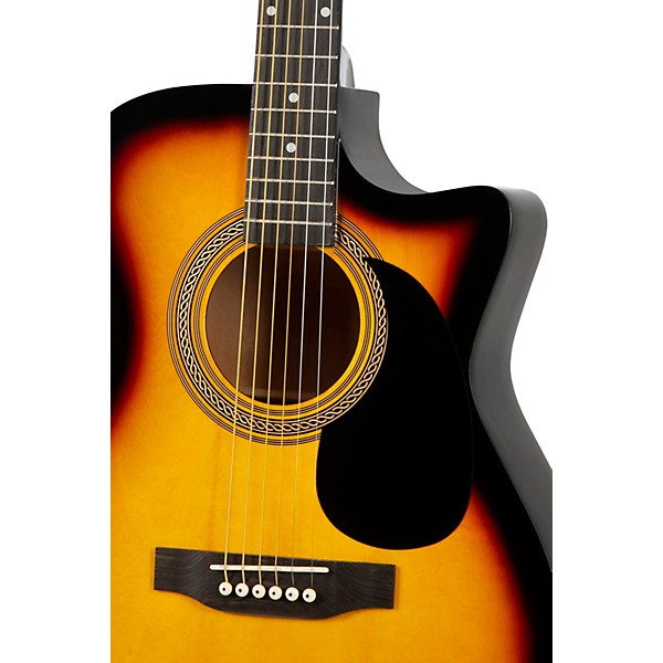 Rogue RA-90 Dreadnought Acoustic Guitar Satin Black | Guitar Center