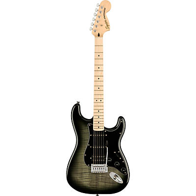 Squier Affinity Series Stratocaster Fmt Hss Maple Fingerboard Electric Guitar Black Burst for sale