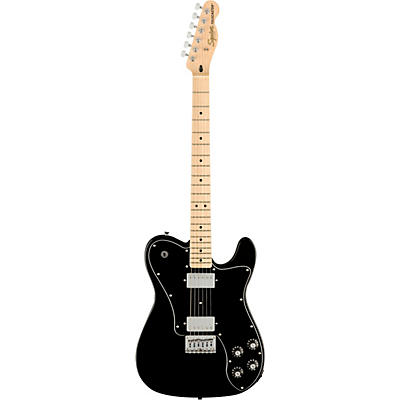 Squier Affinity Series Telecaster Deluxe Maple Fingerboard Electric Guitar Black for sale