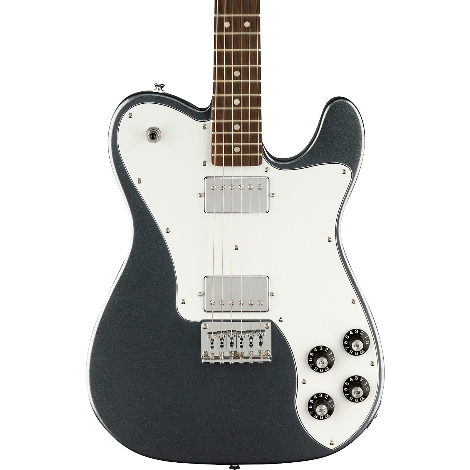 Squier Affinity Series Telecaster Deluxe Electric Guitar Charcoal Frost  Metallic