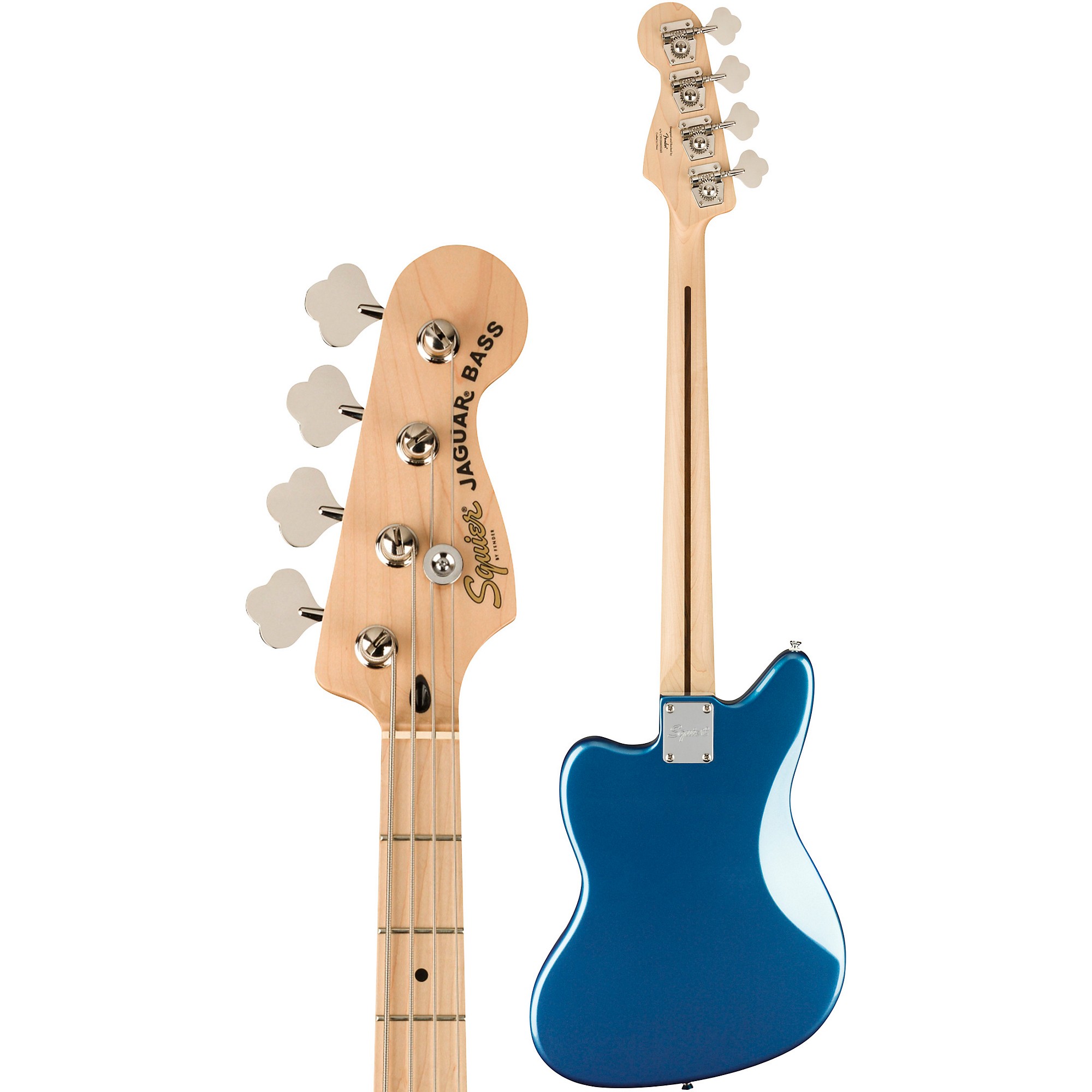 Amazon.com: Squier Affinity Series Jaguar Bass, Black, Maple