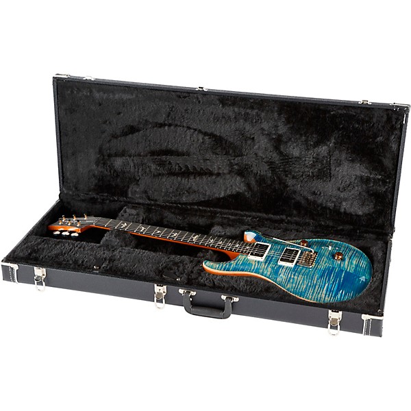 PRS Wood Library Custom 24 10-Top with Pattern Thin Neck and Ebony Fretboard Faded Blue Jean