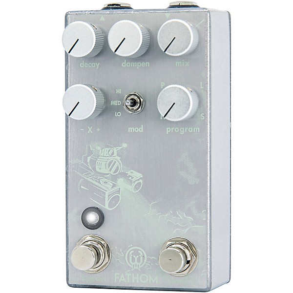 Walrus Audio Fathom Multi-Function Reverb Effects Pedal Platinum