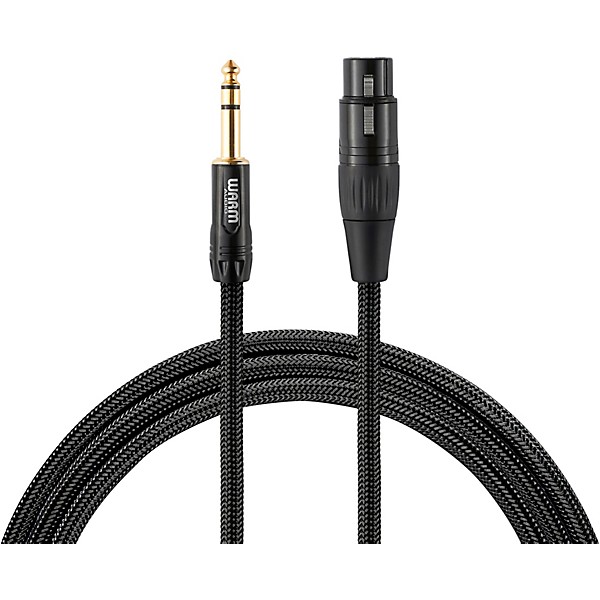 Warm Audio Premier Series XLR Male to TRS Male Cable 3 ft. Black