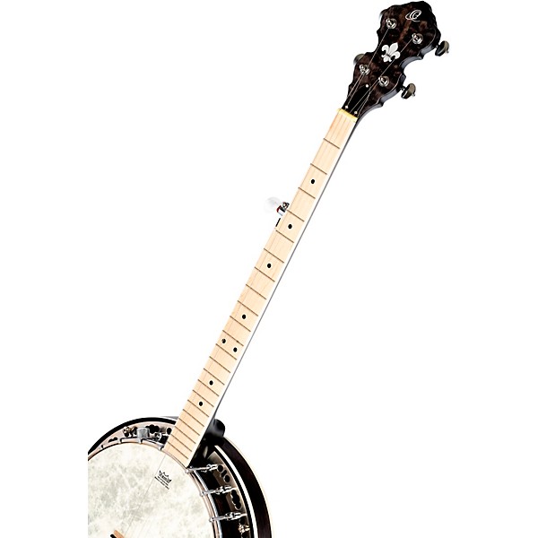 Ortega OBJE400TBL Falcon 5-String Acoustic-Electric Banjo Trans Coal
