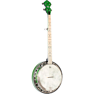 Ortega Obje400tbl Falcon 5-String Acoustic-Electric Banjo Trans Green for sale