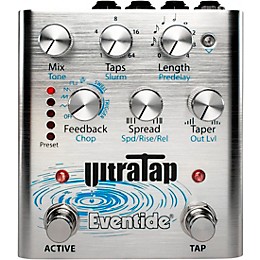 Clearance Eventide UltraTap Delay/Reverb Multi-Tap Effects Pedal Silver