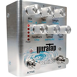 Clearance Eventide UltraTap Delay/Reverb Multi-Tap Effects Pedal Silver