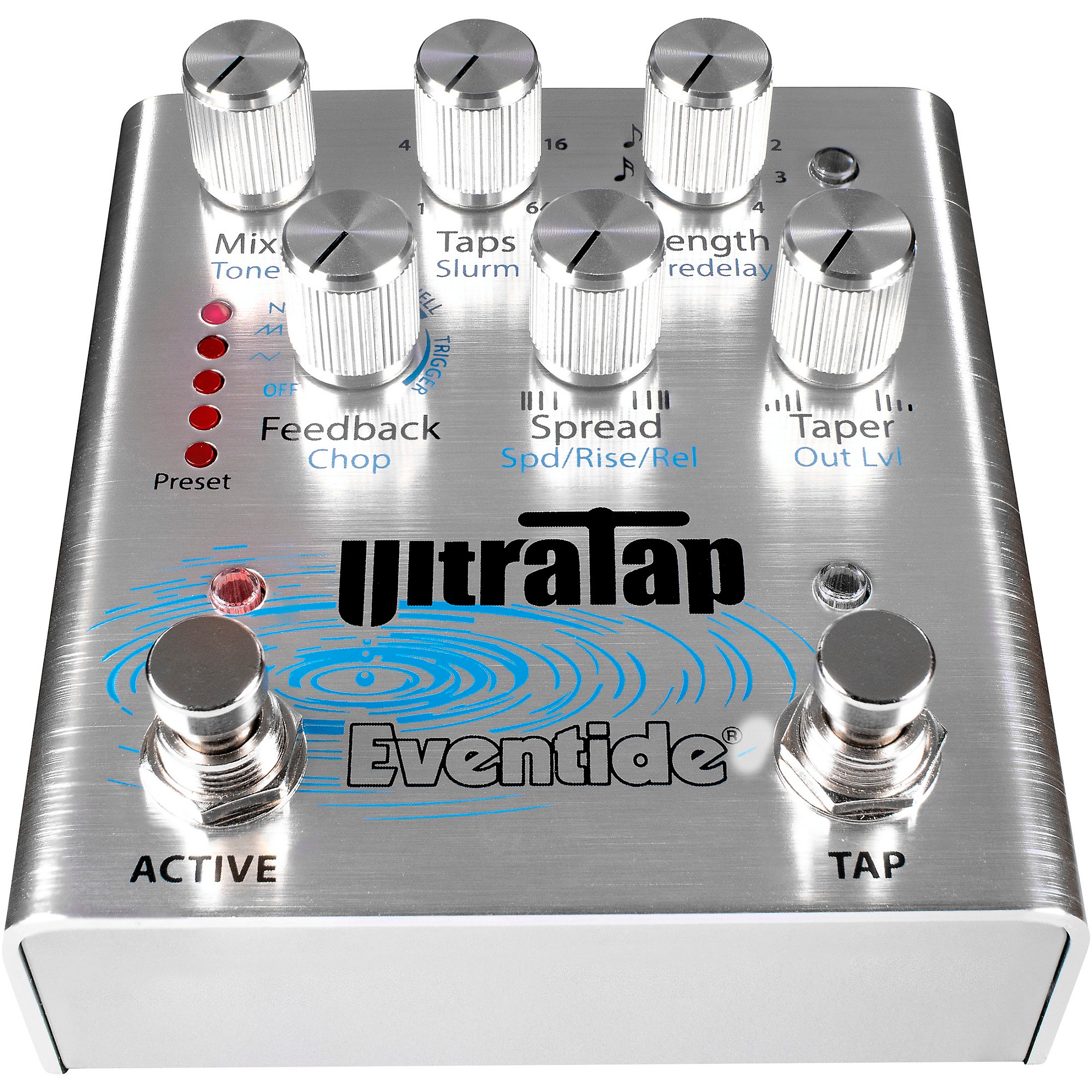 Eventide UltraTap Delay/Reverb Multi-Tap Effects Pedal Silver