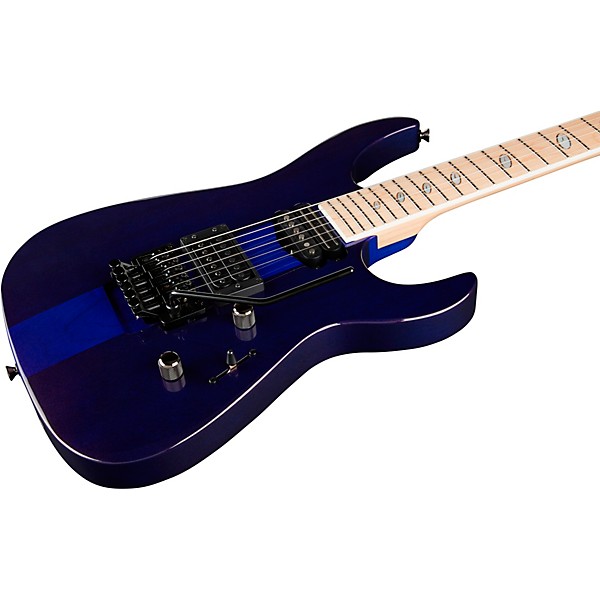 Open Box Caparison Guitars Dellinger Prominence MF Electric Guitar Level 2 Transparent Spectrum Blue 194744755361