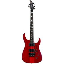 Caparison Guitars Dellinger II Prominence EF Electric Guitar Transparent Spectrum Red