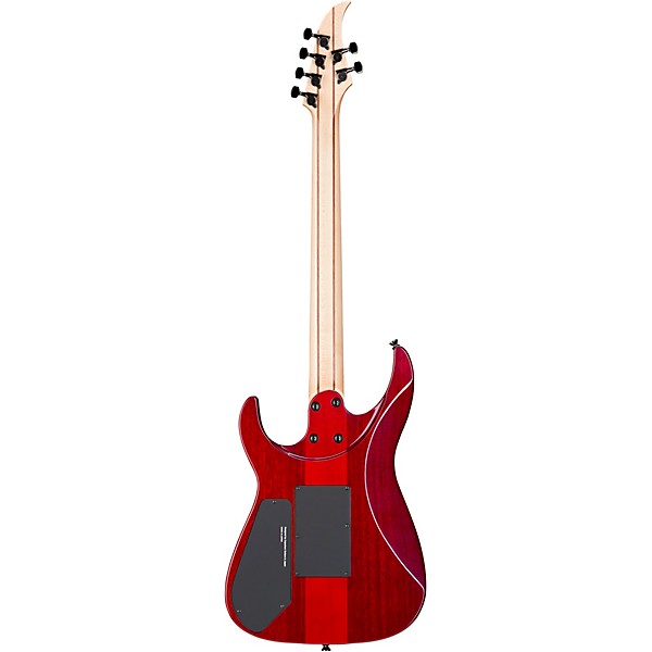 Caparison Guitars Dellinger II Prominence EF Electric Guitar Transparent Spectrum Red