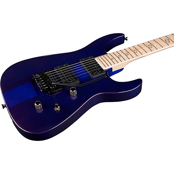 Caparison Guitars Dellinger II Prominence MF Electric Guitar Transparent Spectrum Blue