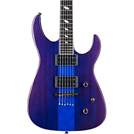 Caparison Guitars Dellinger II FX Prominence EF Electric Guitar Transparent Spectrum Blue