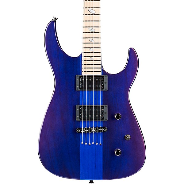 Caparison Guitars Dellinger II FX Prominence MF Electric Guitar Transparent Spectrum Blue