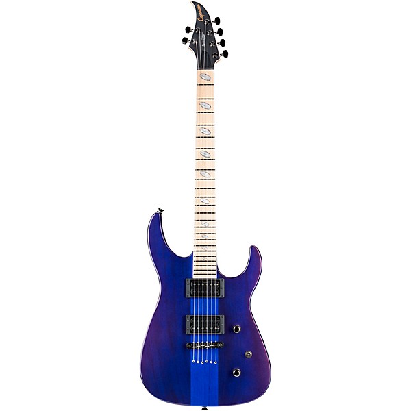 Caparison Guitars Dellinger II FX Prominence MF Electric Guitar Transparent Spectrum Blue