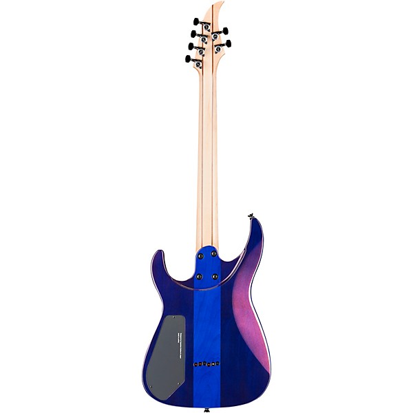 Caparison Guitars Dellinger II FX Prominence MF Electric Guitar Transparent Spectrum Blue