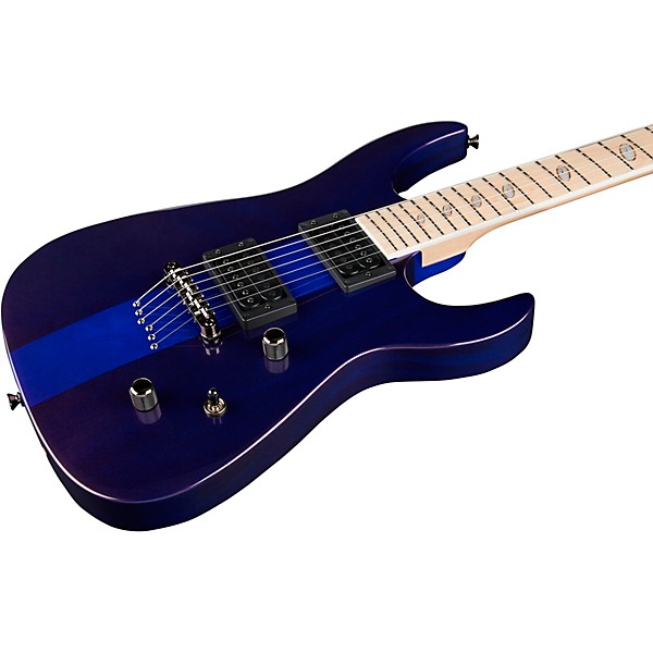 Caparison Guitars Dellinger II FX Prominence MF Electric Guitar Transparent Spectrum Blue