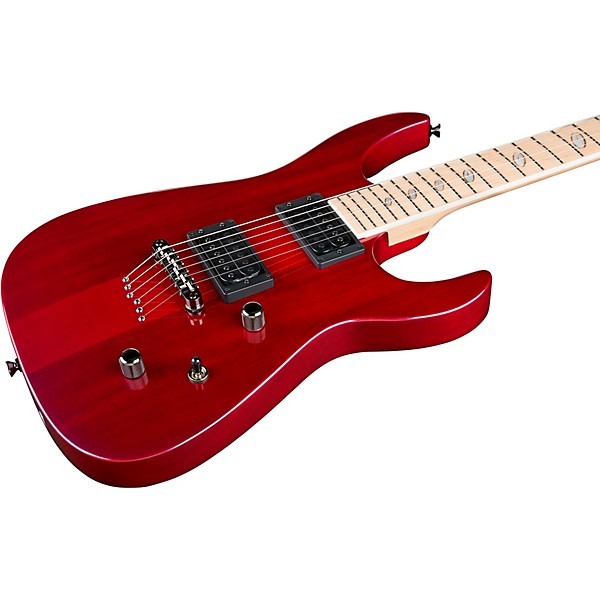 Caparison Guitars Dellinger II FX Prominence MF Electric Guitar Transparent Spectrum Red
