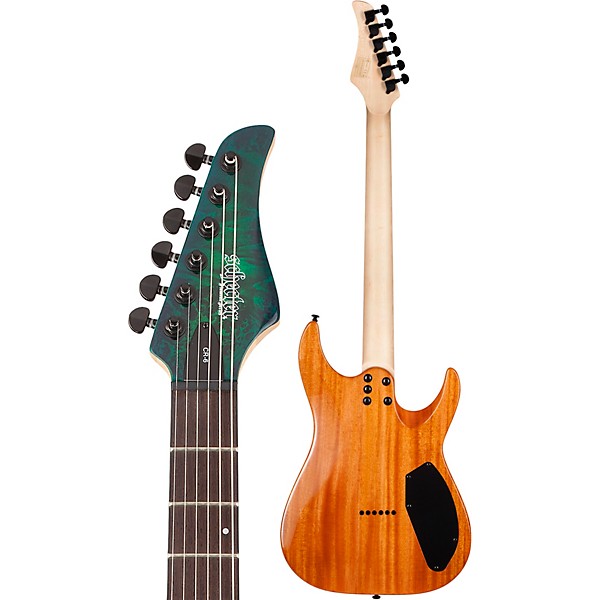 Schecter Guitar Research CR-6 Left-Handed Electric Guitar Aqua Burst
