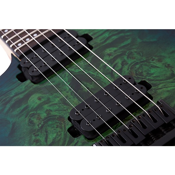 Schecter Guitar Research CR-6 Left-Handed Electric Guitar Aqua Burst