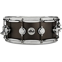 DW Collector's Series Satin Blac... DW Collector's Series Satin Black Over Brass Snare Drum With Chrome Hardware 14 x 5.5 in.