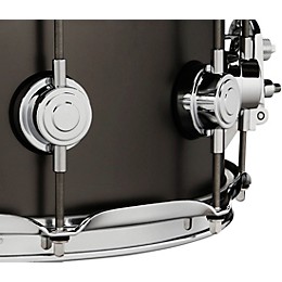 DW Collector's Series Satin Black Over Brass Snare Drum With Chrome Hardware 14 x 5.5 in.