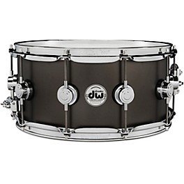 DW Collector's Series Satin Blac... DW Collector's Series Satin Black Over Brass Snare Drum With Chrome Hardware 14 x 6.5 in.