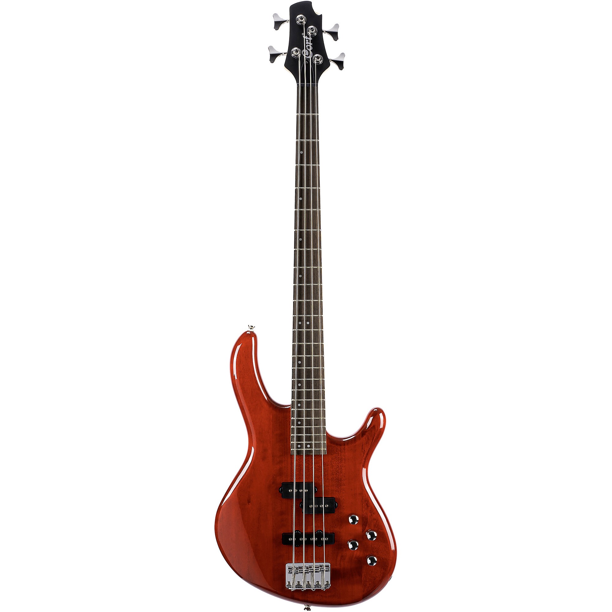Cort Action Bass Plus Electric Bass Transparent Red | Guitar