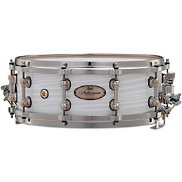 Pearl Philharmonic Maple/Birch Snare Drum 14 x 5 i... Pearl Philharmonic Maple/Birch Snare Drum 14 x 5 in. Silver White Swirl