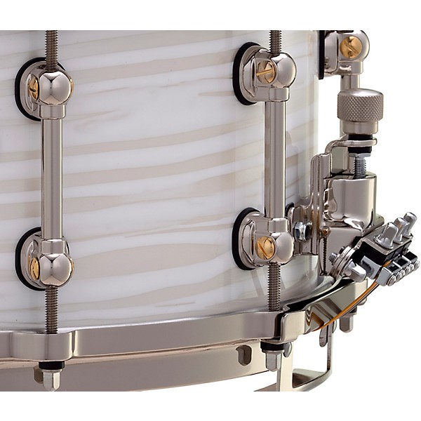 Pearl Philharmonic Maple/Birch Snare Drum 14 x 6.5 in. Silver White Swirl