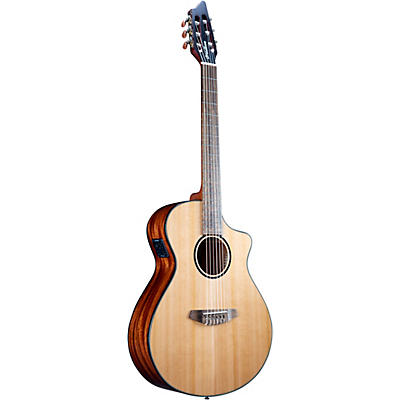 Breedlove Pursuit Exotic S Ce Cedar-Myrtle Concert Acoustic-Electric Classical Guitar Natural for sale