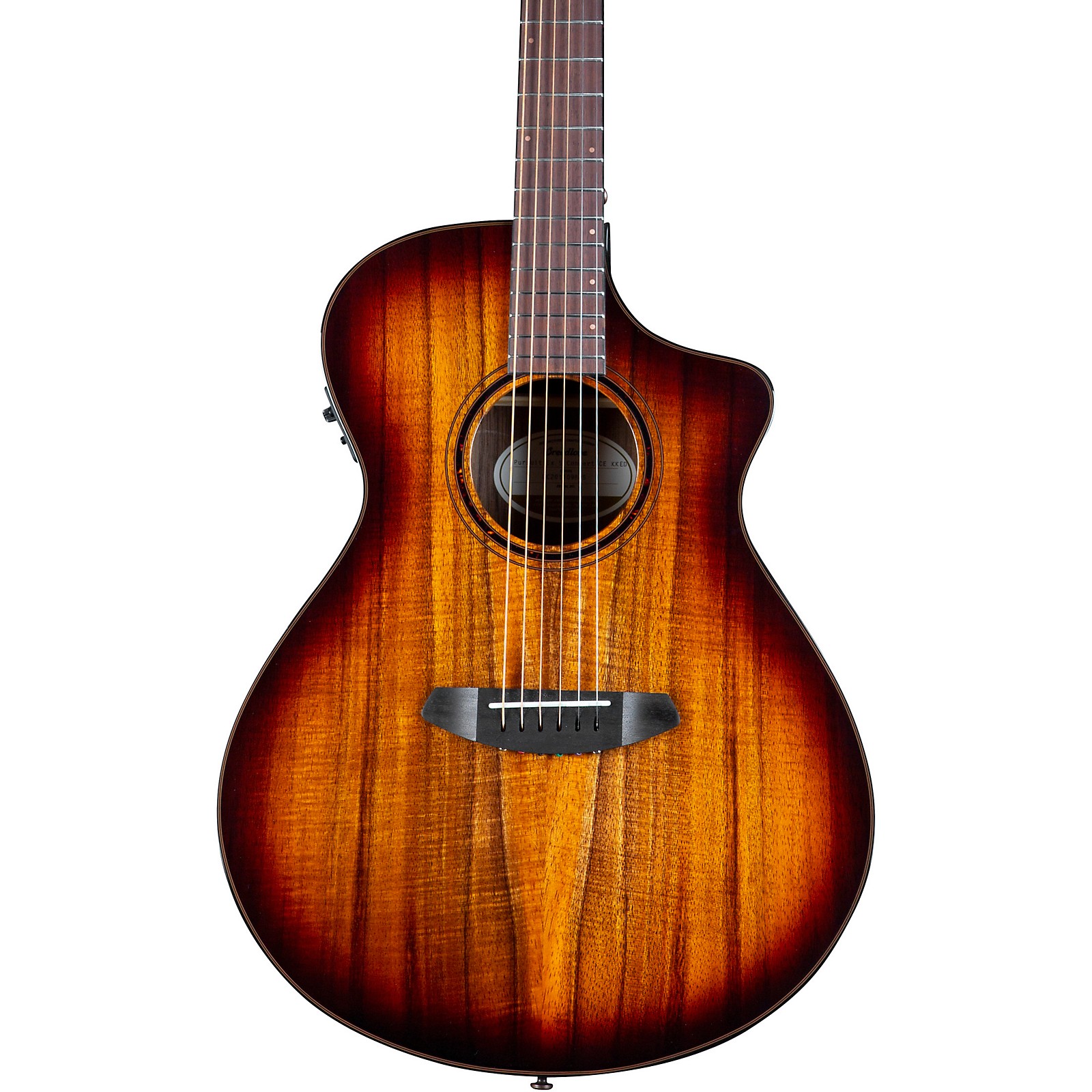 Breedlove Pursuit Exotic S CE Koa-Koa Concert Acoustic-Electric Guitar Edge  Burst