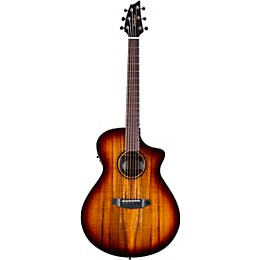 Breedlove Pursuit Exotic S CE Koa-Koa Concert Acoustic-Electric Guitar Edge Burst