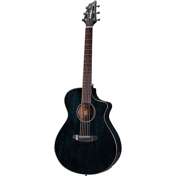 Breedlove Rainforest S African Mahogany Concert Acoustic-Electric Guitar Midnight Blue