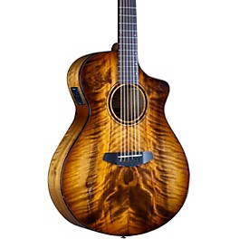 Breedlove Pursuit Exotic S CE Myrtlewood 12-String Concert Acoustic-Electric Guitar Amber Burst